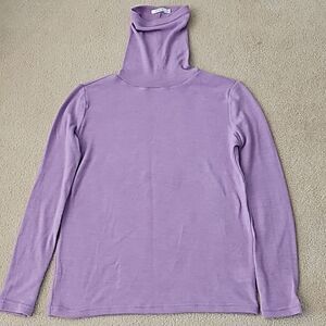 April Turtleneck Sweater Purple S